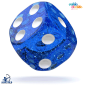 Preview: Oakie Doakie Dice W6 Würfel 16 mm Speckled - Blau 12 Stück